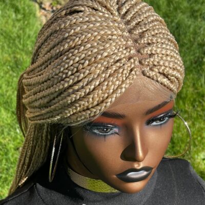 Blonde Braided Wig – Stylish & Protective | Ready to Wear